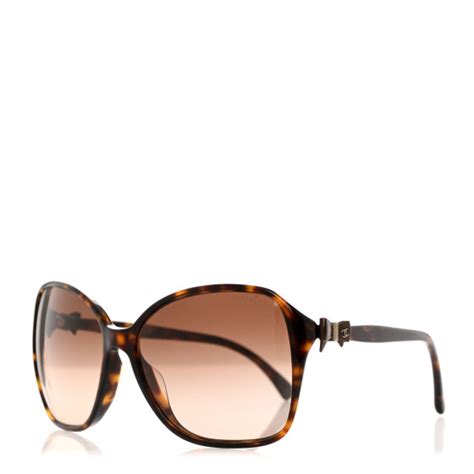 CHANEL CC Bow Sunglasses 5205 Tortoise .